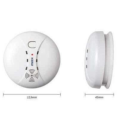 KERUI GS04 Wireless Fire Protection Smoke Detector Portable Alarm Sensor