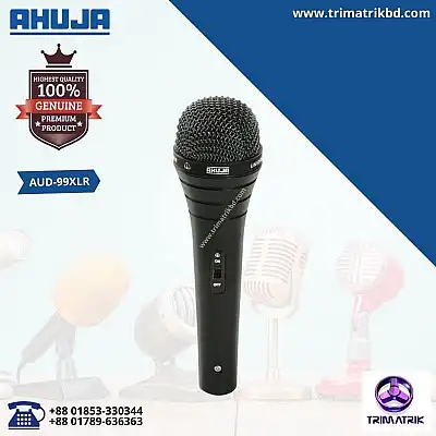 Ahuja AUD-98XLR® Unidirectional Dynamic PA Applications Microphone