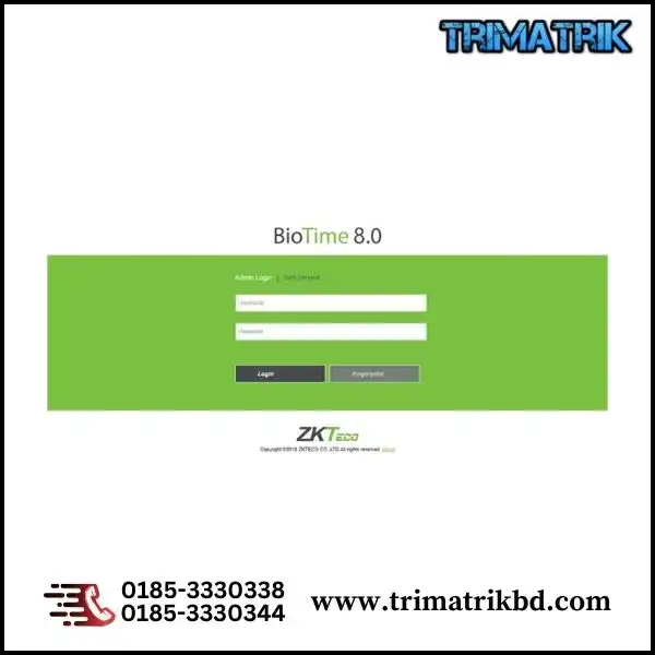 ZKTeco BioTime 8.0 Time & Attendance Software Price in Bangladesh 